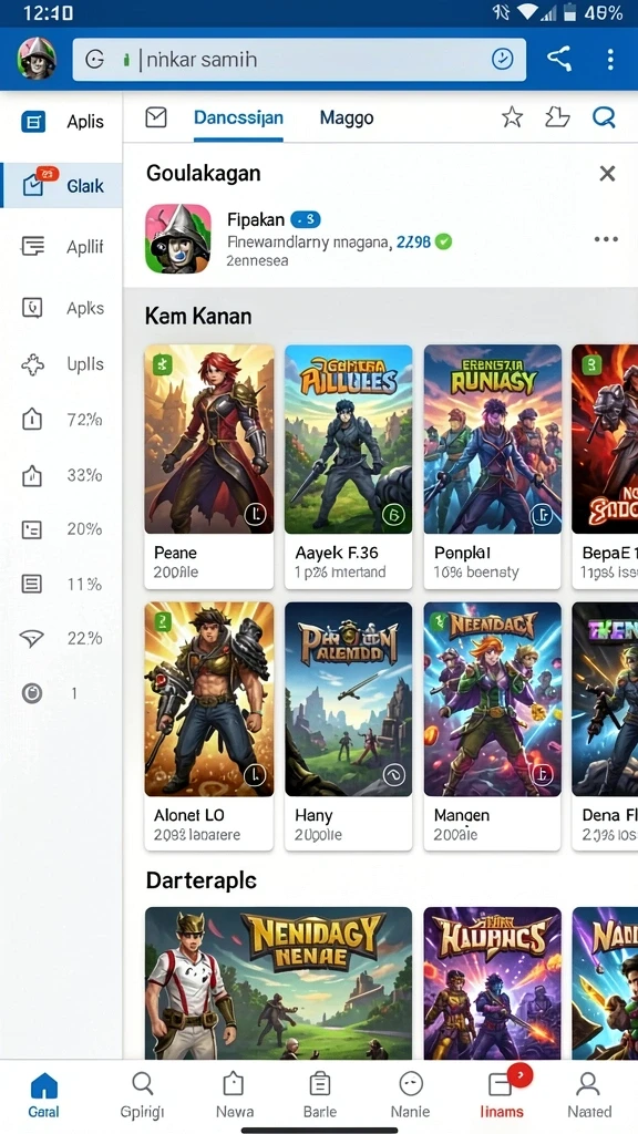 zk9 - Tangkapan layar menunjukkan grafis yang menarik dan berwarna-warni.